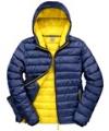 R194M Urban snowbird hooded jacket Navy / Yellow colour image